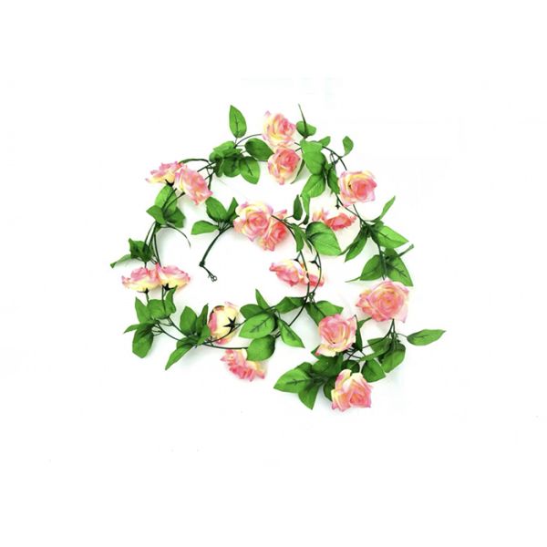 Pink Artificial Rose Flower Garland