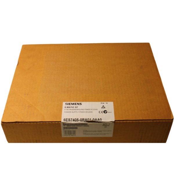 SIEMENS 6ES7405-0RA01-0AA0 SIMATIC S7-400, PS 405 POWER SUPPLY, WIDE RANGE 20A, 24/48/60V DC, 5V/20A DC