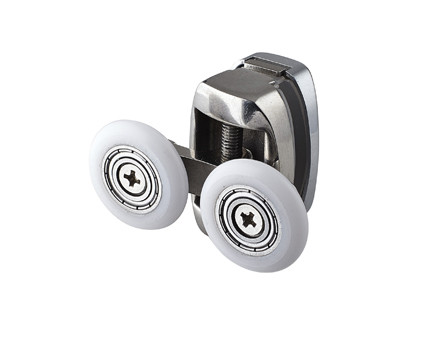 23-26mm Diameter Shower Screen Black Sliding Door Rollers Runners Sliding Pulleys