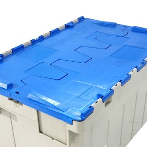 Solid Box Style FIRST 600*400*315mm Moving Storage Nestable and Stackable