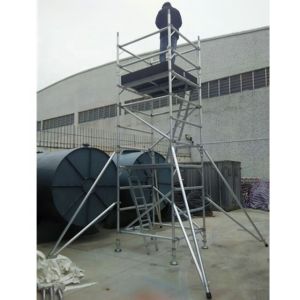 Folding Aluminium Scaffold Tower Ladder Frame Mobile Aluminum Scaffolding
