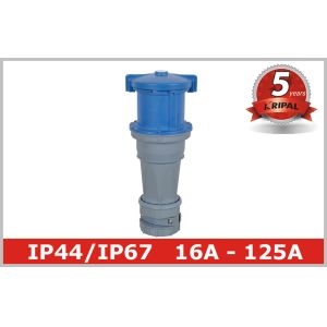125 Ampere IP67 Industrial Receptacle Appliance Inlet 3P 4P 5P