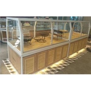 Cheap Convenient Bread Glass Display Large Volume Easy Disassembly Assembly for sale