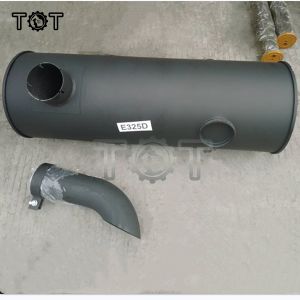TOT E325D Excavator 3116 Engine Exhaust Muffler ISO9001
