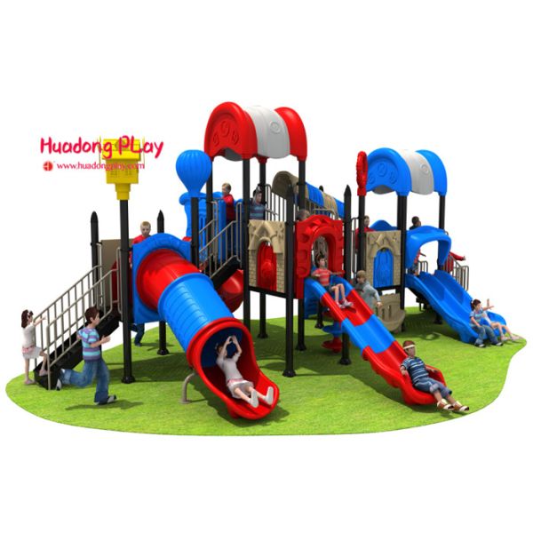 High Creativity Outdoor Playground Slides Durable UV - Resistant Security