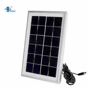 Cheap 3W Electric Storage Solar Panel Charger ZW-3W-6V-3 Glass Laminated Solar Panels 6V Portable Solar Panels for sale