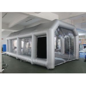 China Outdoor Inflatable Spray Booth With Two Blowers Removeable Filter on sale