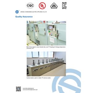 17AM-D+PTC self-hold type manual reset Thermal Protector With UL VDE Approved