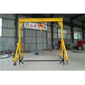 Mobile Small Gantry Hoist 3T 5T 10T Lifting Capacity Steel Structure High