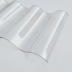 1.8mm Polycarbonate Corrugated Sheet Greenhouse Roof Material PC Roofing Plastic