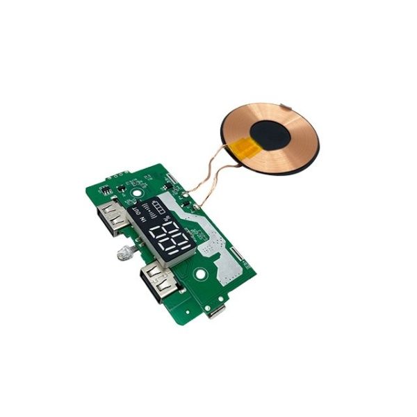 Double-Sided Green LPI Solder Mask PCBA Assembly for Power Bank Wireless