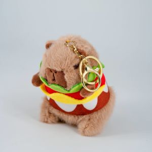 Cute Capybara Plush Keychain With Clothes Adorable Small Stuffed Animal Keychain