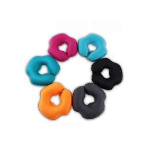 Polyester Inflatable Neck Pillow , Wear Resistance Inflatable Flight Pillow