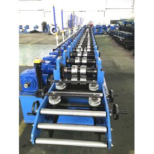 Storage Rack Roll Forming Machine , Heavy duty storage shelving up right Machine