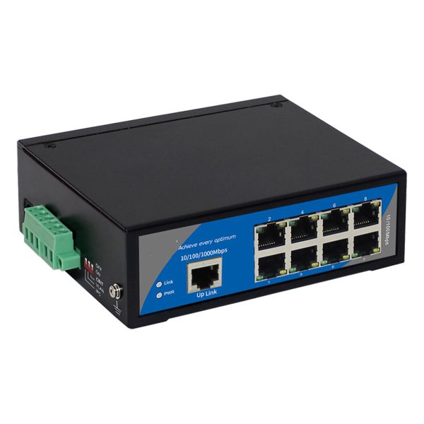 Quality 9 Port 100M Industrial Ethernet Switch IP40 Aluminium case DIN Rail/Wall Mount wholesale