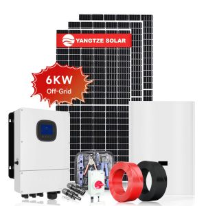 Eco Friendly Off Grid Solar System Kit 6kw PV System Pure Sine Wave Inverter