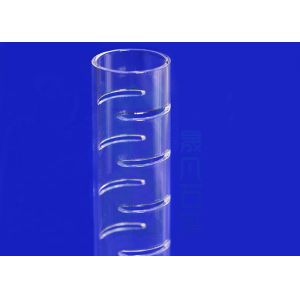 High Purity Further Processing Clear Fused Quartz Tubing With Slots