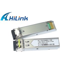 Cheap CWDM SFP+ Transceiver Module 1000Base 1550nm Wavelength LC Connector 120km Distance for sale