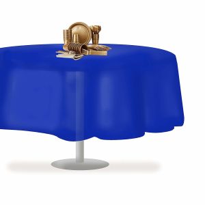 China Premium Disposable Plastic Table Skirts , 84 Inch Round Plastic Table Covers on sale