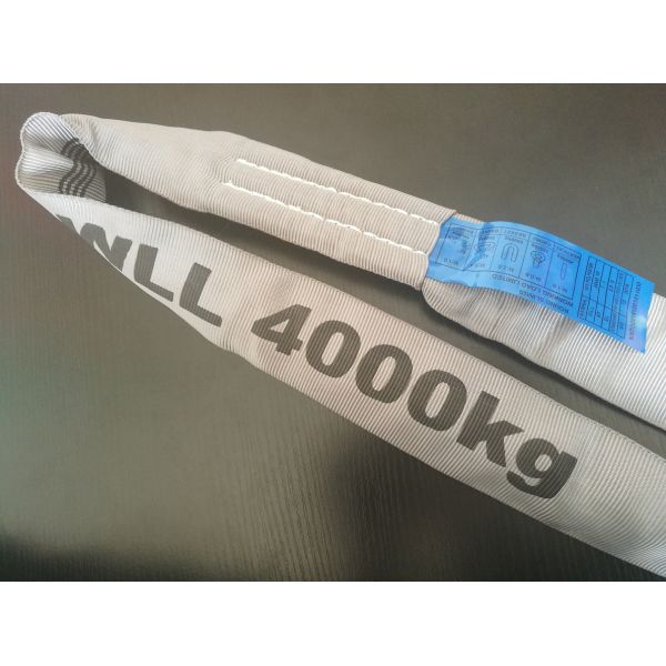 round sling ,WLL 4000KG , According to EN1492-2 Standard, Safety factor 7:1 , CE