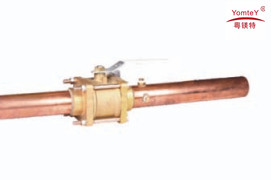 yomtey brass female  madical gas ball valve with locking device