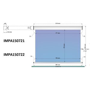IMPA150721-Solar Shades Spring Roller Type The Automatic Positioning And