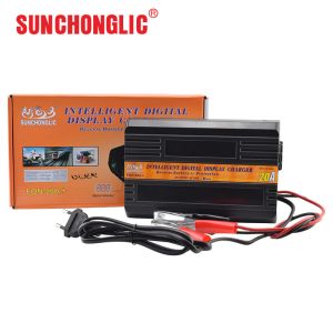 Cheap 20A Automatic 220 Volt Car Battery Charger Temperature Control Digital Display for sale