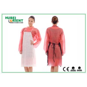 Disposable Polypropylene Nonwoven Apron With Thin Ties For Adults