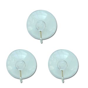 3 pc Suction Cup with Hook