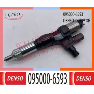 China 095000-6593 Diesel Engine Fuel Injector 095000-6593 23670-E0010 for Hino J08E Kobelco SK330-8 SK350 on sale