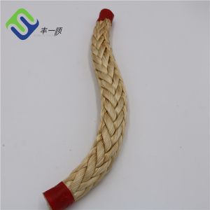 Synthetic 12 Strand UHMWPE Ship Rope For Paraglider Winch Towing
