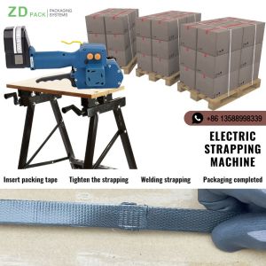 Easy to Operate All in One Battery Strapping Packing Machine for 13-19mm PP PET