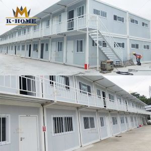 2 Story Flat Pack Temporary Portable Steel Structure Accommodation