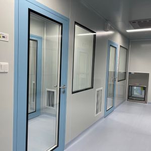 Aluminum Frame Double Tempered Glass Window For Clean Room Environments