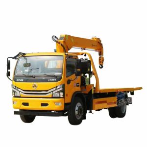 DUOLIKA Traffic clear Tow Truck With Crane Road Rescue Trailer With Crane