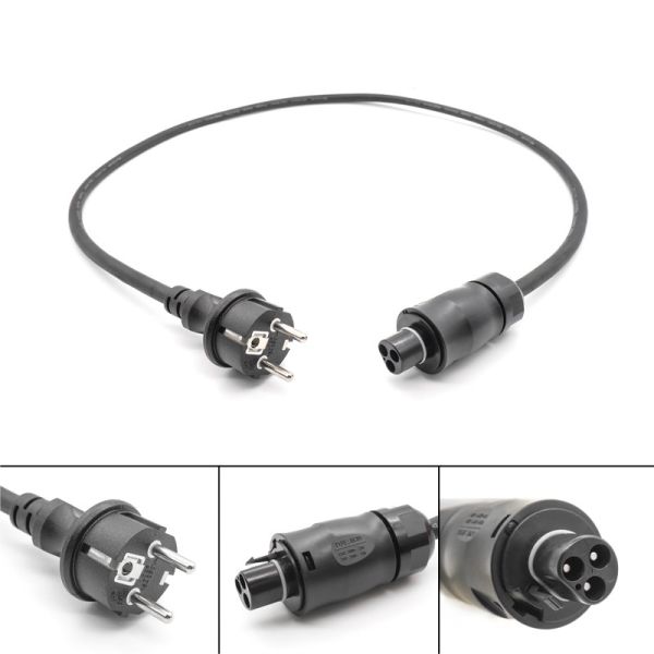 Quality Solar Inverter AC Power Cord with Better iBC 01 Female Connector and Schuko Plug for AC230V Rated Voltage wholesale