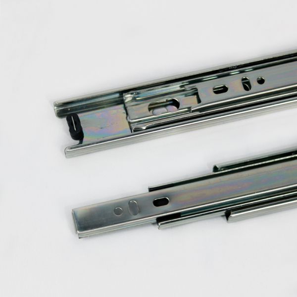 Iron Tri Fold Furniture Drawer Slides 600mm For Kitchen Cabinet