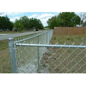 8 ft High Galvanized 2-1/4" x 11-1/2 Ga , Mesh 50 ft Roll Chain Link Fence
