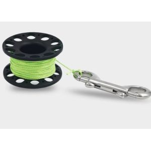 Portable 15M Plastic Scuba Diving Reel With 90MM Stainless Steel Bolt Snap