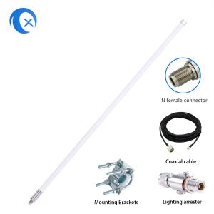 China 8dBi 868MHz Omnidirectional Fiberglass Helium Antenna With LMR-200 Cable on sale