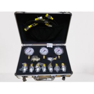China 3PCS Test Hoses Hydraulic Pressure Gauge Test Kit 8PCS Test Points on sale