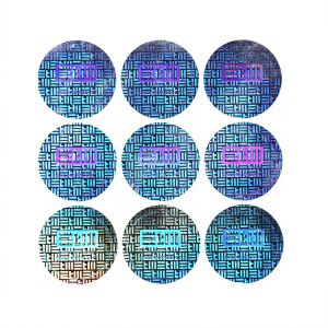 Reflection Rainbow Holographic Stickers Labels Custom Holographic Security
