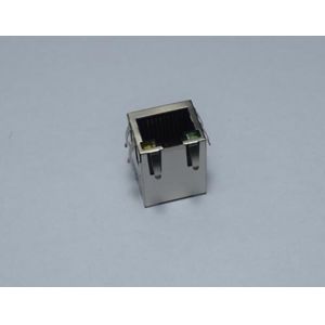 Cheap Right Angle 8 Pin RJ45 Single Port Modular Socket Conenctor 180 Degree For Router for sale