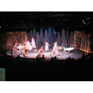 Holo Gauze Holographic Mesh Screen Eyelets Motorized 30m Length For Projection