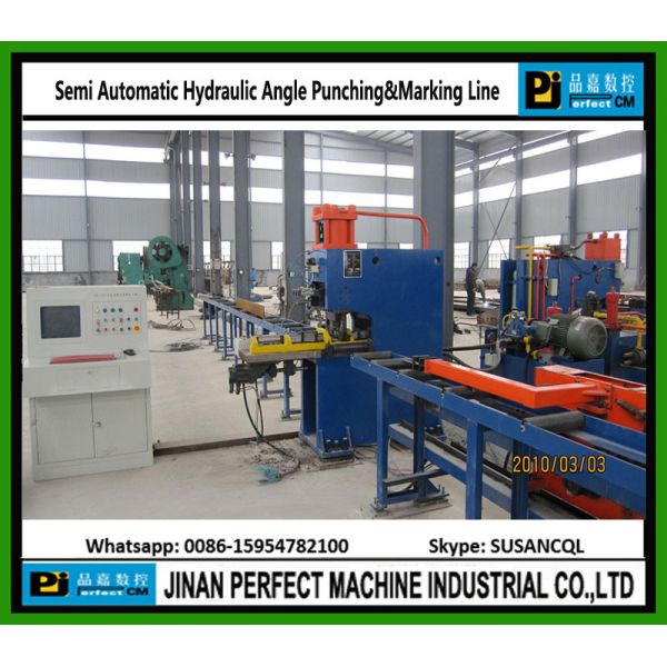 Quality Semi Automatic Hydraulic/Mechanical Angle Punching&Marking Line (Model YC160) wholesale