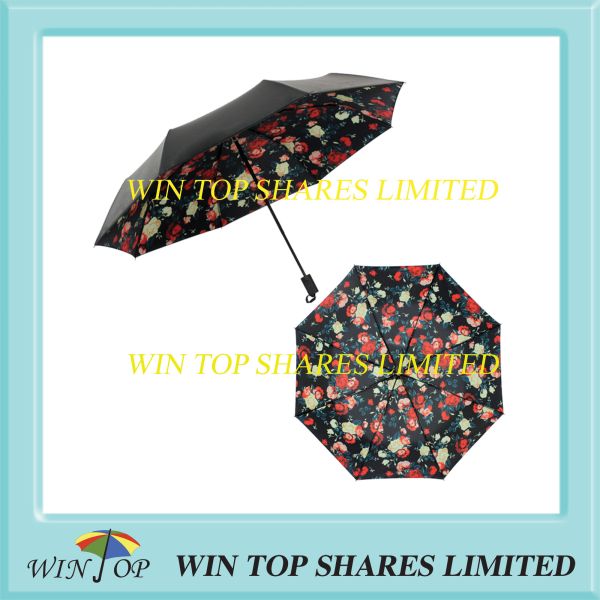 Quality Hot sale UV proof black adhesive flower umbrella distributor wholesale