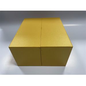Cheap CMYK / Pantone Printing Folding Paper Boxes Yellow Rectangle Cardboard Box for sale