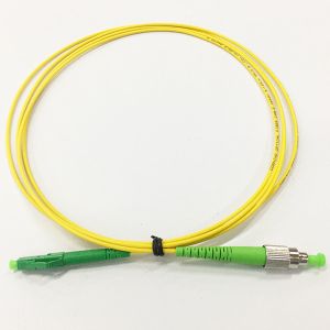 FC / APC To LC / APC Fiber Optic Patch Cord 2.0mm 8° Angel Polishing Low