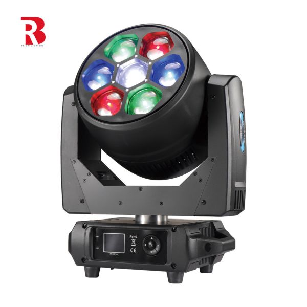 Quality DMX LED Moving Stage Head Beeye ZOOM Rotation Beam 7pcs 40W 4in1 Indoor Light wholesale