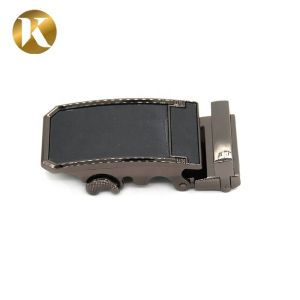 Wenzhou Kml Custom Logo Black Business Zinc Alloy Automatic Belt Buckle